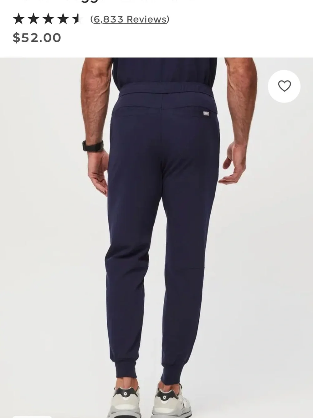 NWOT Figs Navy Jogger Scrub Pants